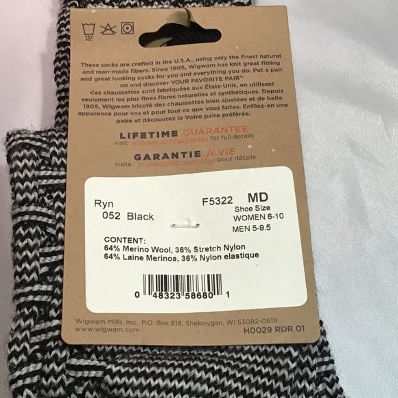 2 Pr Wigwam She-Boy-Gan Women's Ryn Knee Socks - Picture 3 of 5